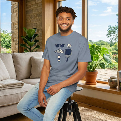 Pickleball Essentials Icon Tee Minimalist Pickler Sport Unisex Graphic Shirt