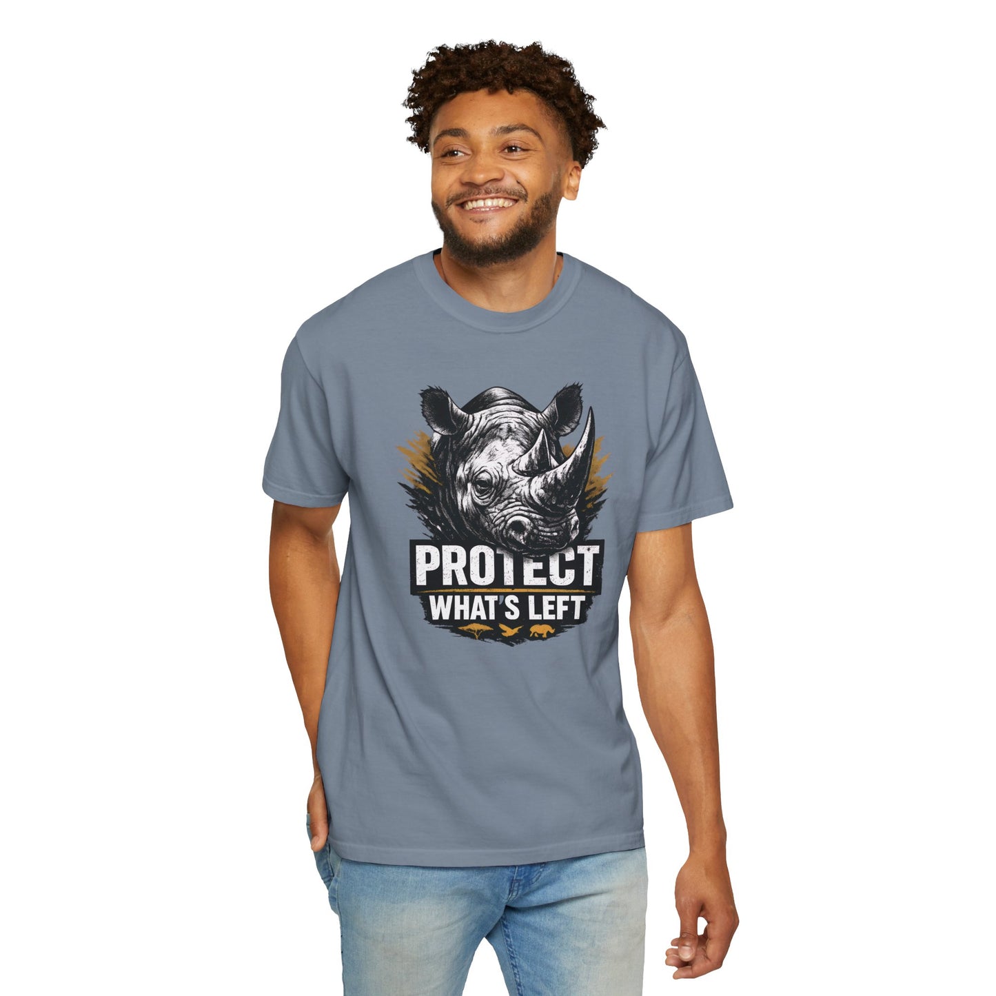 Black Rhino Conservation Tee | Protect What's Left | Endangered Species Shirt | Unisex