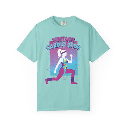 Vintage Cardio Club Retro 80s Lunge Graphic Tee | Workout Shirt Women