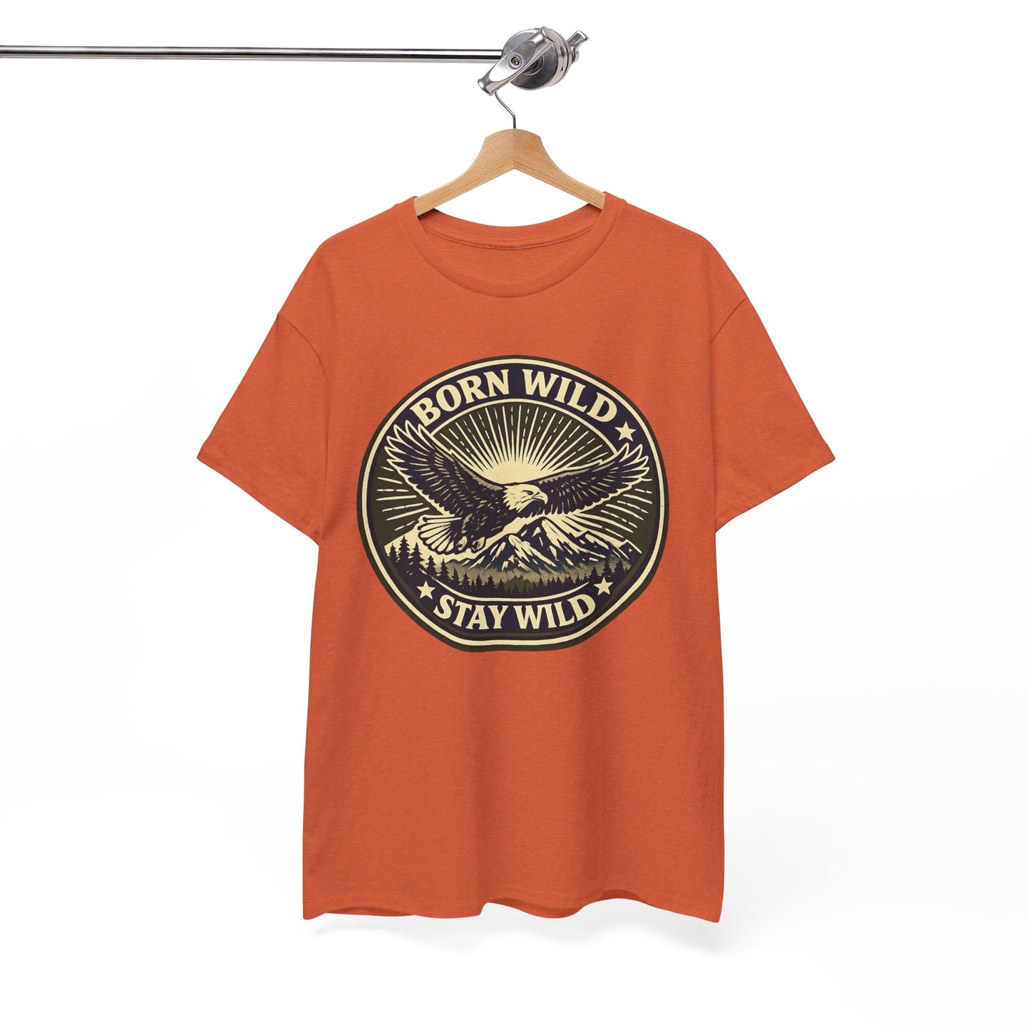 Eagle Ranger Patch Graphic Tee | Mid-Century Outdoor Shirt | Born Wild Stay Wild Unisex