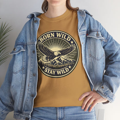 Eagle Ranger Patch Graphic Tee | Mid-Century Outdoor Shirt | Born Wild Stay Wild Unisex