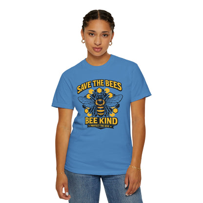 Save the Bees Graphic Tee | Bee Kind Conservation Shirt | Earth Day Gift | Nature Tee
