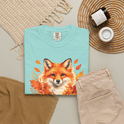 Watercolor Fox Graphic Tee | Autumn Wildlife Art Shirt | Nature Lover Gift | Unisex
