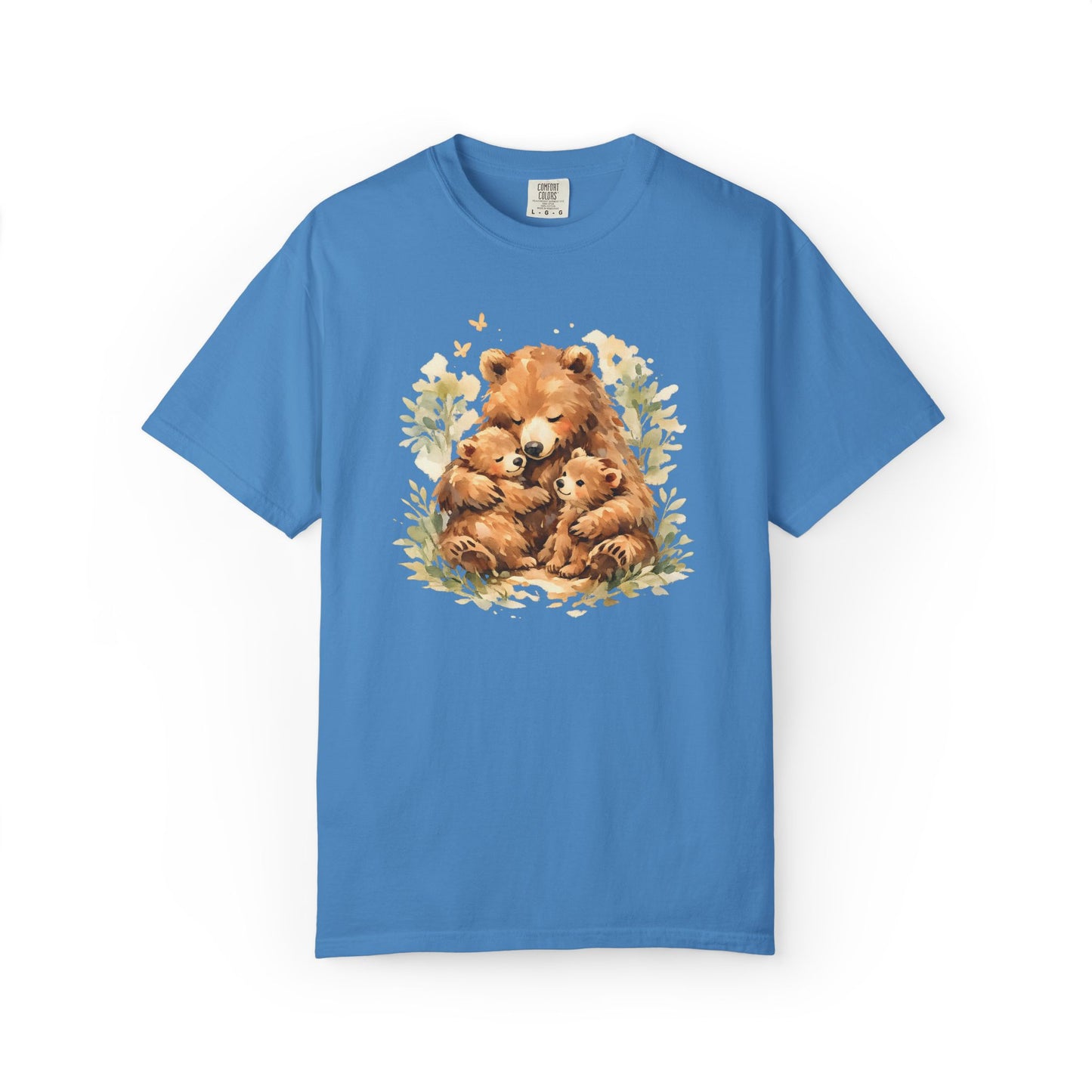 Mother Bear and Cubs Watercolor Tee | Wildlife Art Shirt | Mother Nature Gift | Unisex