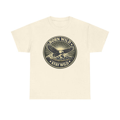 Eagle Ranger Patch Graphic Tee | Mid-Century Outdoor Shirt | Born Wild Stay Wild Unisex
