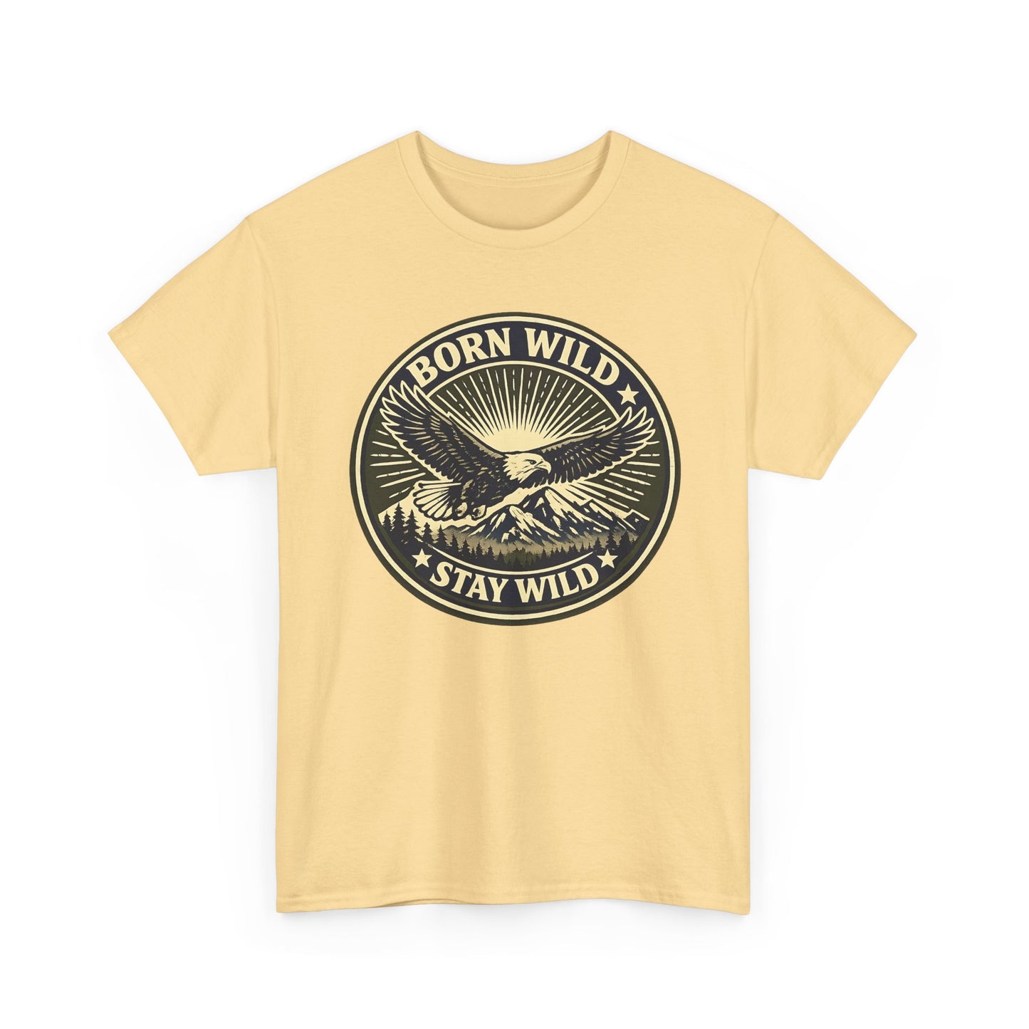 Eagle Ranger Patch Graphic Tee | Mid-Century Outdoor Shirt | Born Wild Stay Wild Unisex