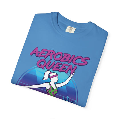 Aerobics Queen Retro 80s Dance Graphic Tee | Vintage Workout Shirt Women