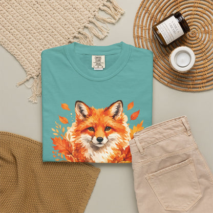 Watercolor Fox Graphic Tee | Autumn Wildlife Art Shirt | Nature Lover Gift | Unisex
