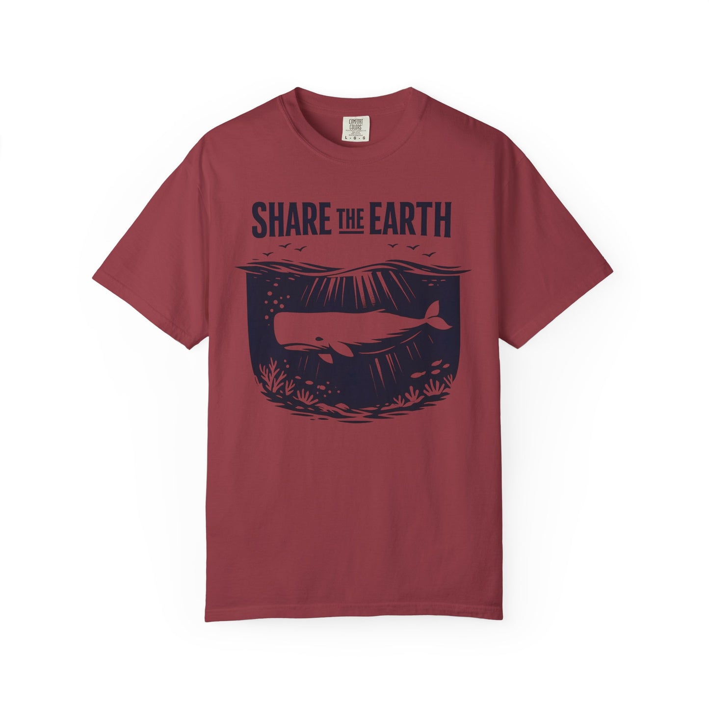 Whale Conservation Tee | Share the Earth Graphic Shirt | Ocean Wildlife Gift | Unisex
