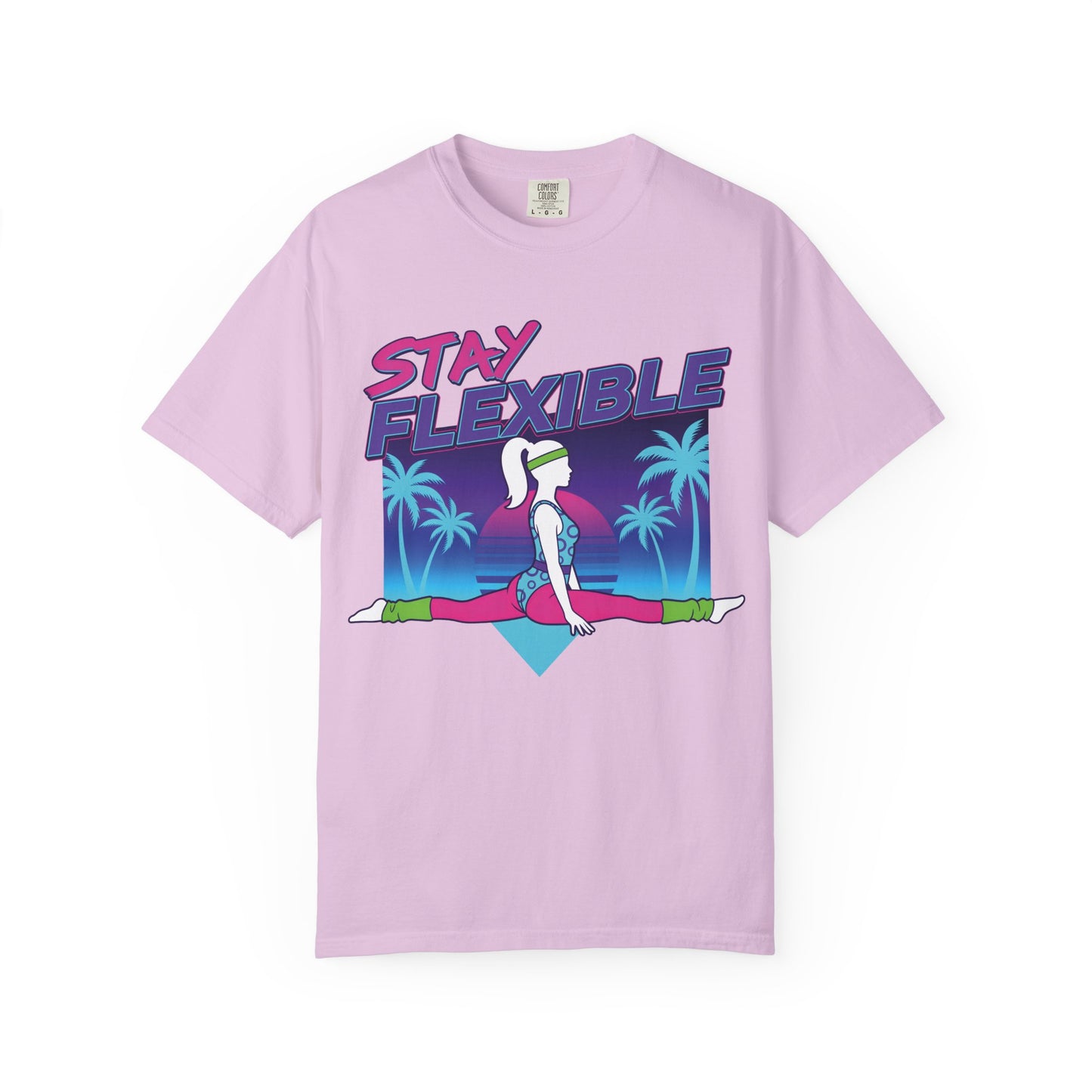 Stay Flexible Retro 80s Splits Aerobics Tee | Vintage Gym Shirt Women