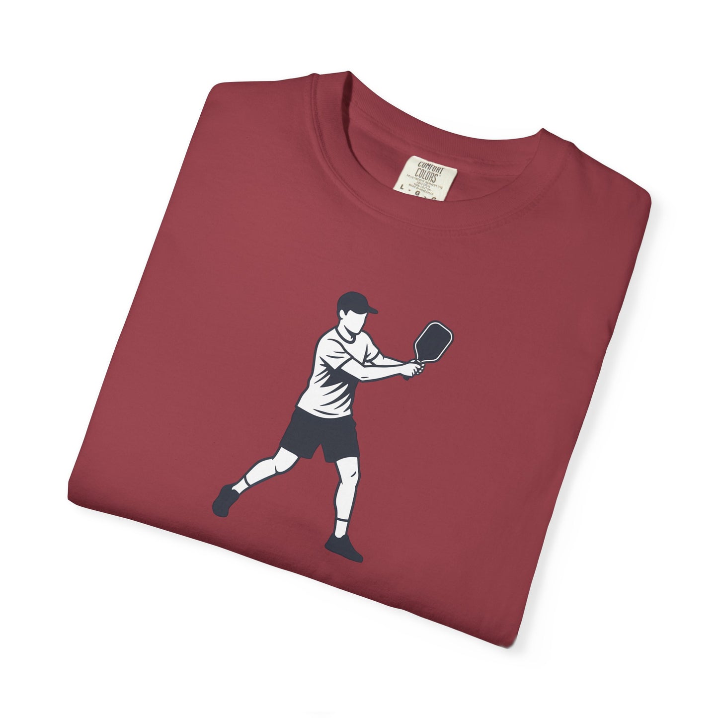 Pickleball Player Silhouette Tee Pickler Minimalist Men's Graphic Shirt