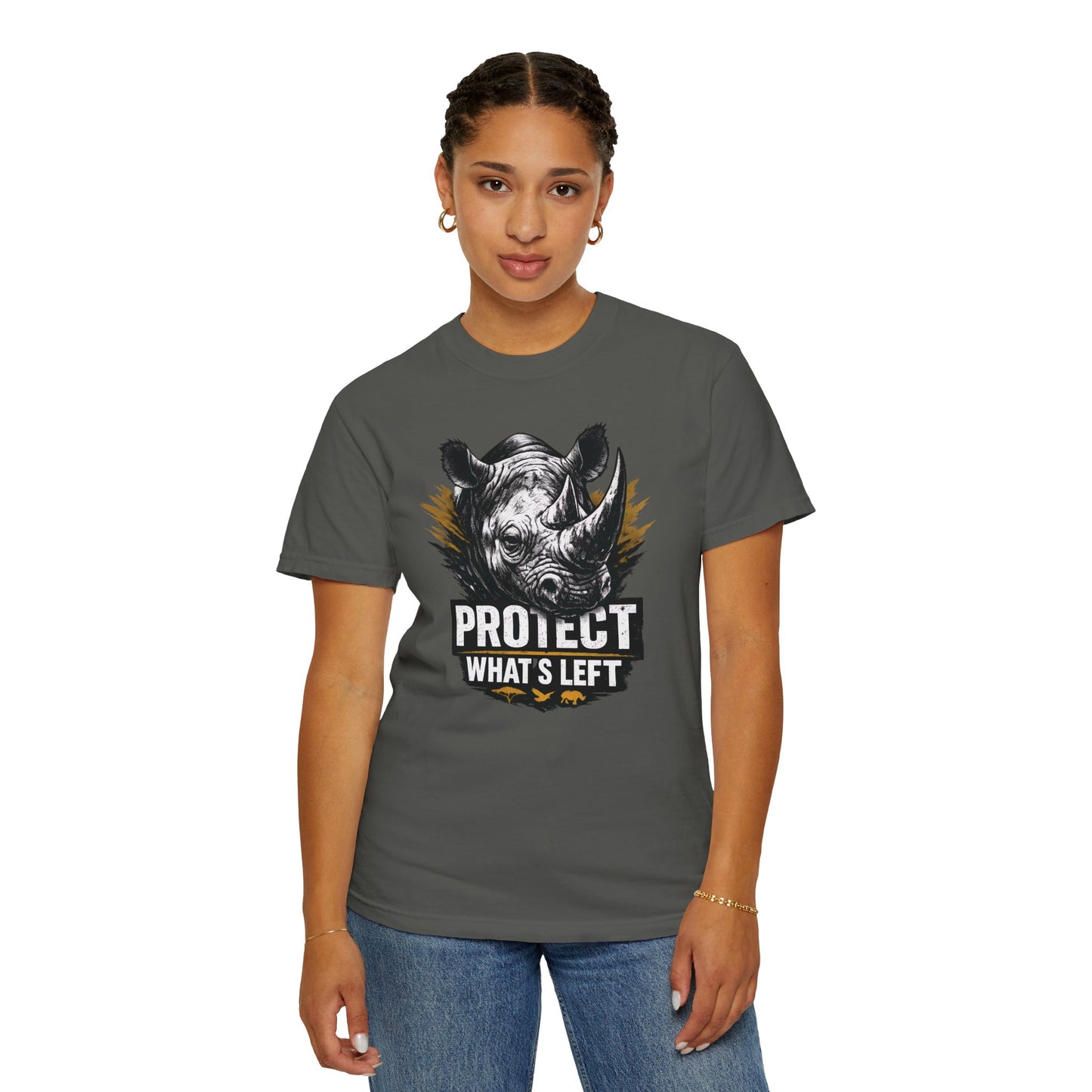 Black Rhino Conservation Tee | Protect What's Left | Endangered Species Shirt | Unisex