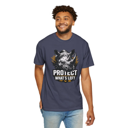 Black Rhino Conservation Tee | Protect What's Left | Endangered Species Shirt | Unisex