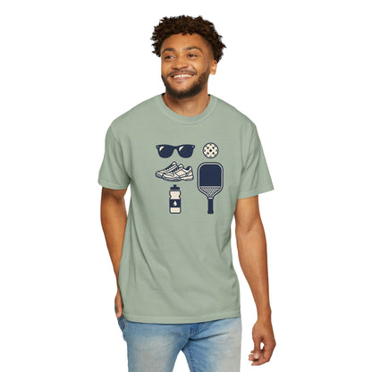Pickleball Essentials Icon Tee Minimalist Pickler Sport Unisex Graphic Shirt