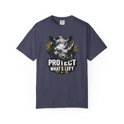 Black Rhino Conservation Tee | Protect What's Left | Endangered Species Shirt | Unisex