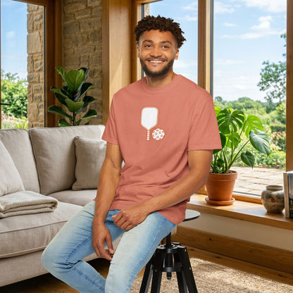 Pickleball Paddle And Ball Icon Tee Minimalist Pickler Unisex T-Shirt