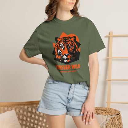Tiger Forever Wild Conservation Tee | Protect the Wild Shirt | Endangered Animal Gift