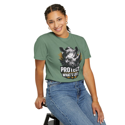 Black Rhino Conservation Tee | Protect What's Left | Endangered Species Shirt | Unisex