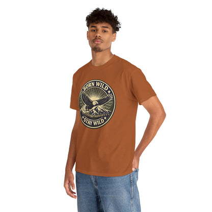 Eagle Ranger Patch Graphic Tee | Mid-Century Outdoor Shirt | Born Wild Stay Wild Unisex