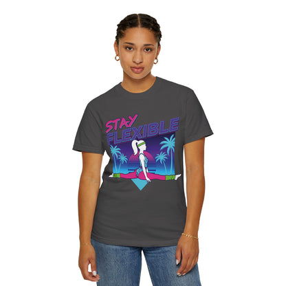 Stay Flexible Retro 80s Splits Aerobics Tee | Vintage Gym Shirt Women
