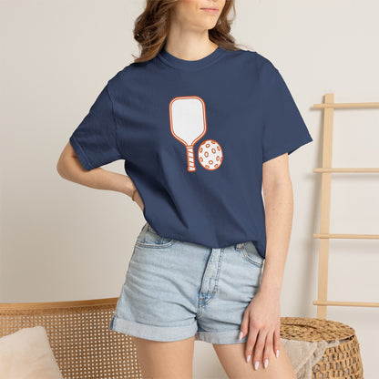 Pickleball Paddle And Ball Icon Tee Minimalist Pickler Unisex T-Shirt