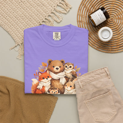 Woodland Friends Watercolor Tee | Forest Animal Gift Shirt | Wildlife Art | Nature Lover