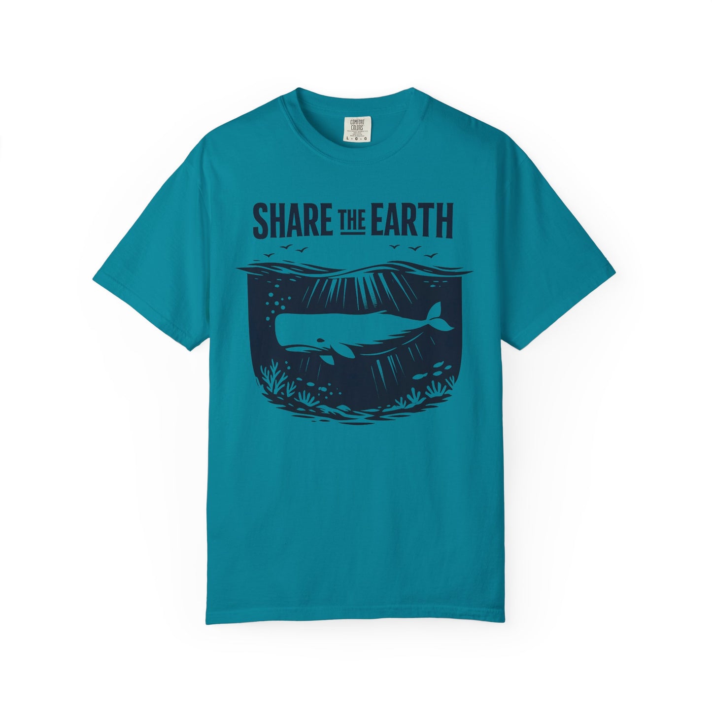 Whale Conservation Tee | Share the Earth Graphic Shirt | Ocean Wildlife Gift | Unisex