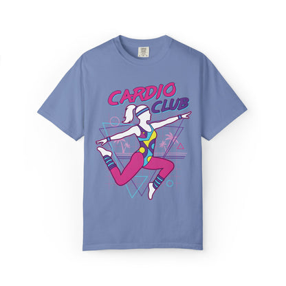 Cardio Club Retro 80s Grid Aerobics Graphic Tee | Vintage Gym Shirt Women