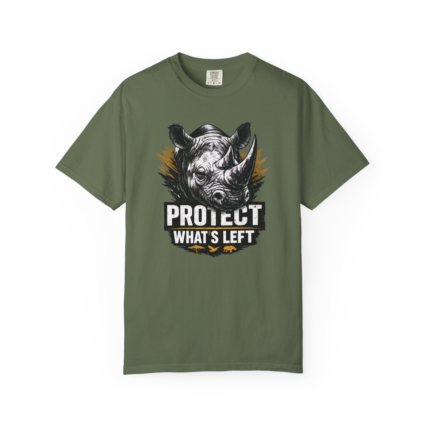Black Rhino Conservation Tee | Protect What's Left | Endangered Species Shirt | Unisex