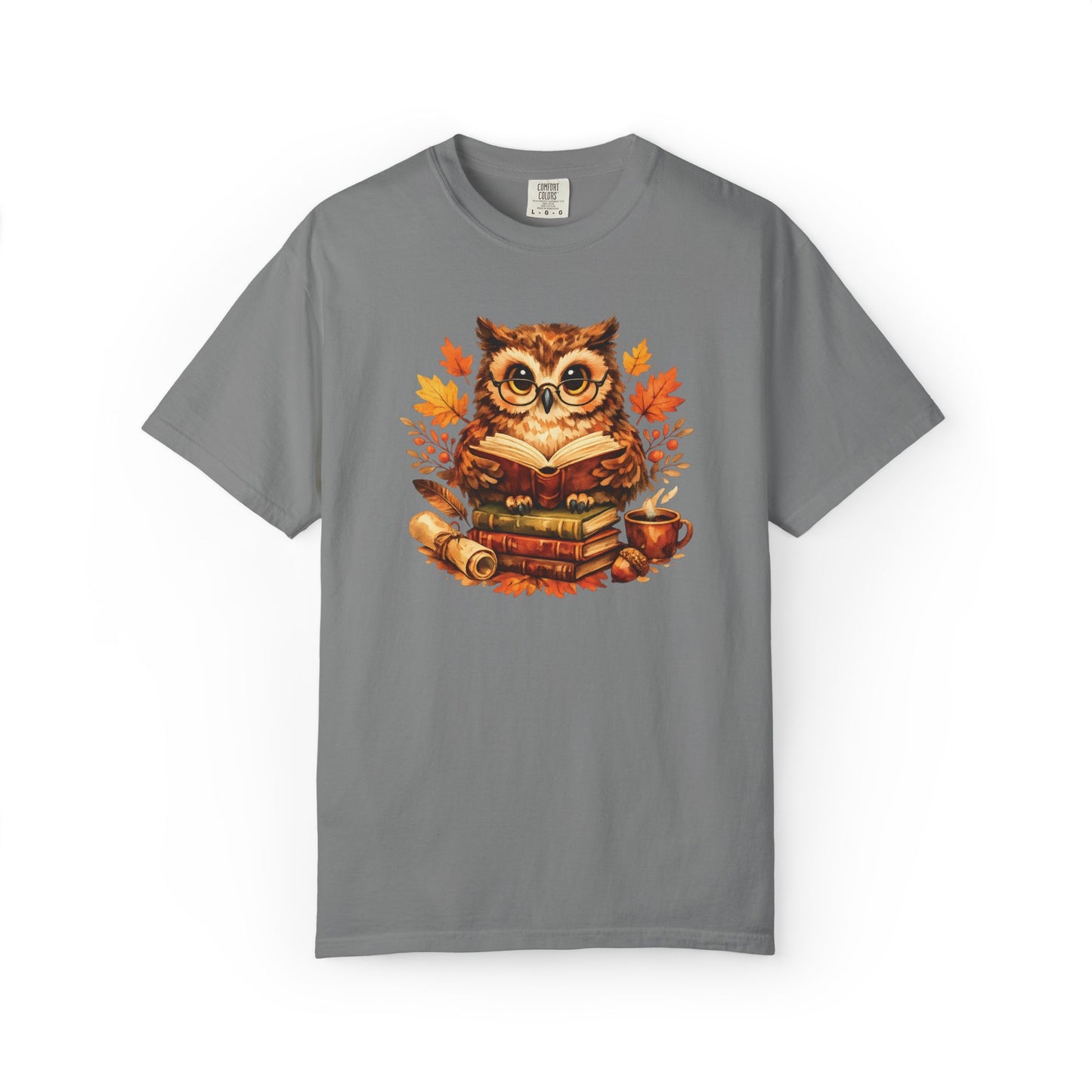 Wise Owl Watercolor Humor Tee | Book Lover Nature Shirt | Whimsical Wildlife Gift