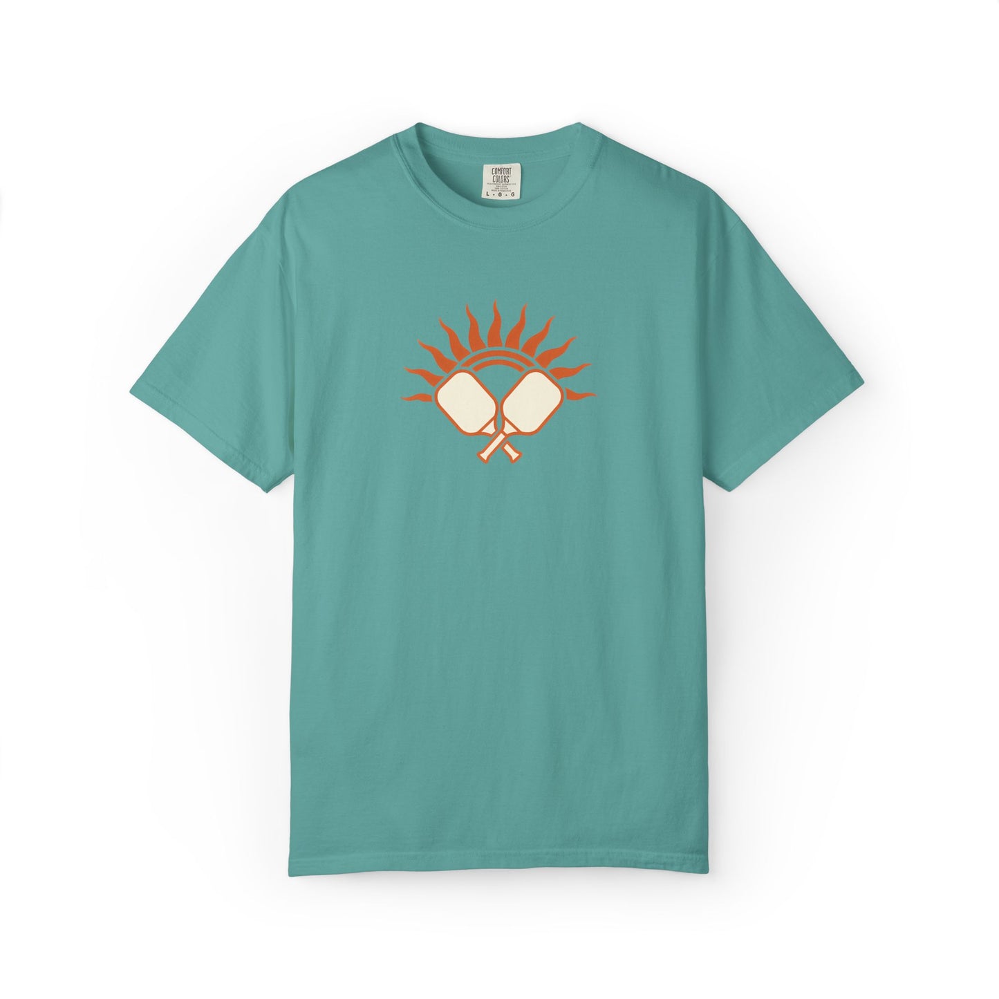 Pickleball Sun Badge Tee Pickler Vintage Minimalist Unisex Shirt