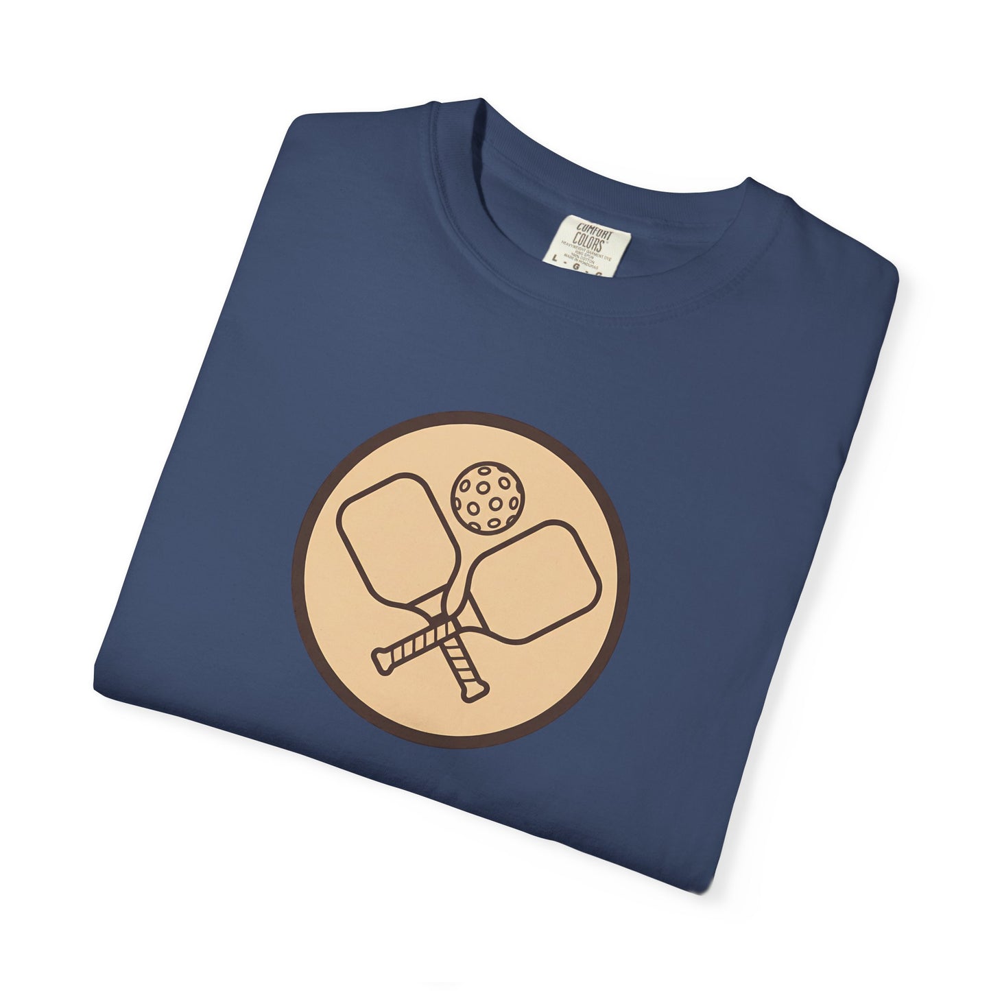 Vintage Pickleball Badge Tee Pickler Crest Minimalist Unisex Shirt