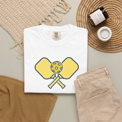 Pickleball Crossed Paddles Tee Pickler Minimalist Graphic Unisex Shirt
