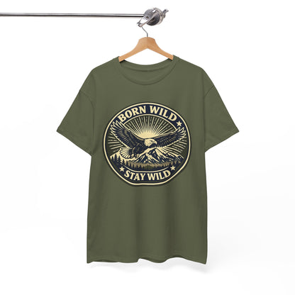 Eagle Ranger Patch Graphic Tee | Mid-Century Outdoor Shirt | Born Wild Stay Wild Unisex