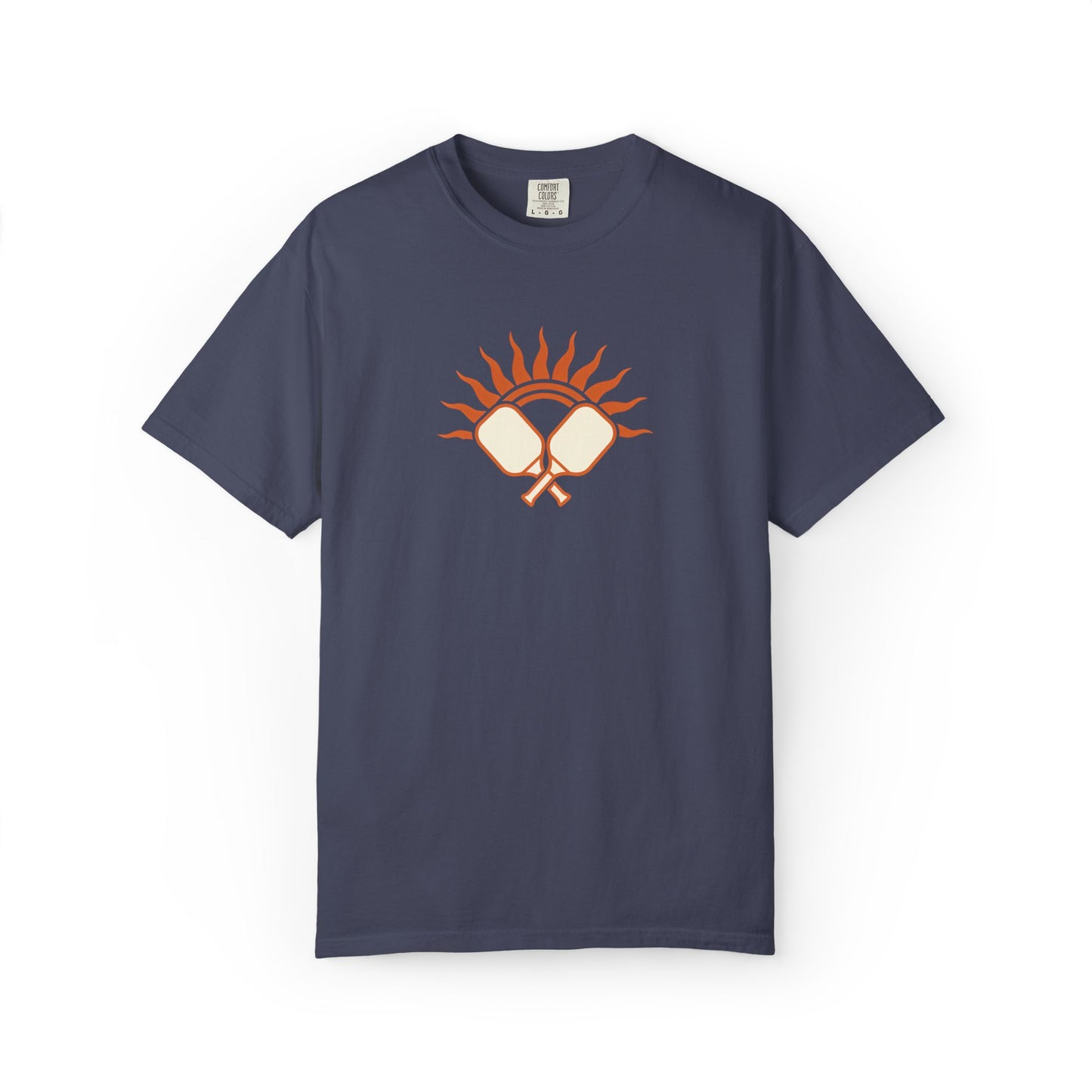 Pickleball Sun Badge Tee Pickler Vintage Minimalist Unisex Shirt