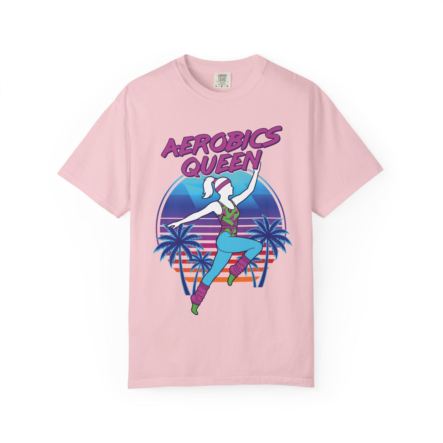Aerobics Queen Retro 80s Dance Graphic Tee | Vintage Workout Shirt Women