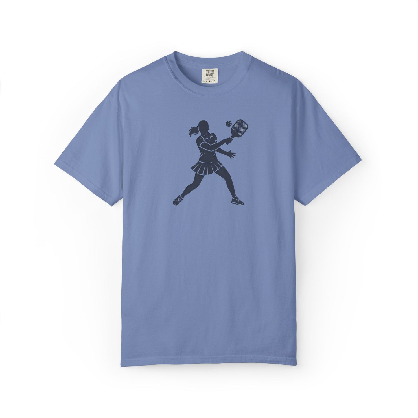Pickleball Female Silhouette Icon Tee Minimalist Pickler Graphic Women T-Shirt
