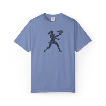 Pickleball Female Silhouette Icon Tee Minimalist Pickler Graphic Women T-Shirt