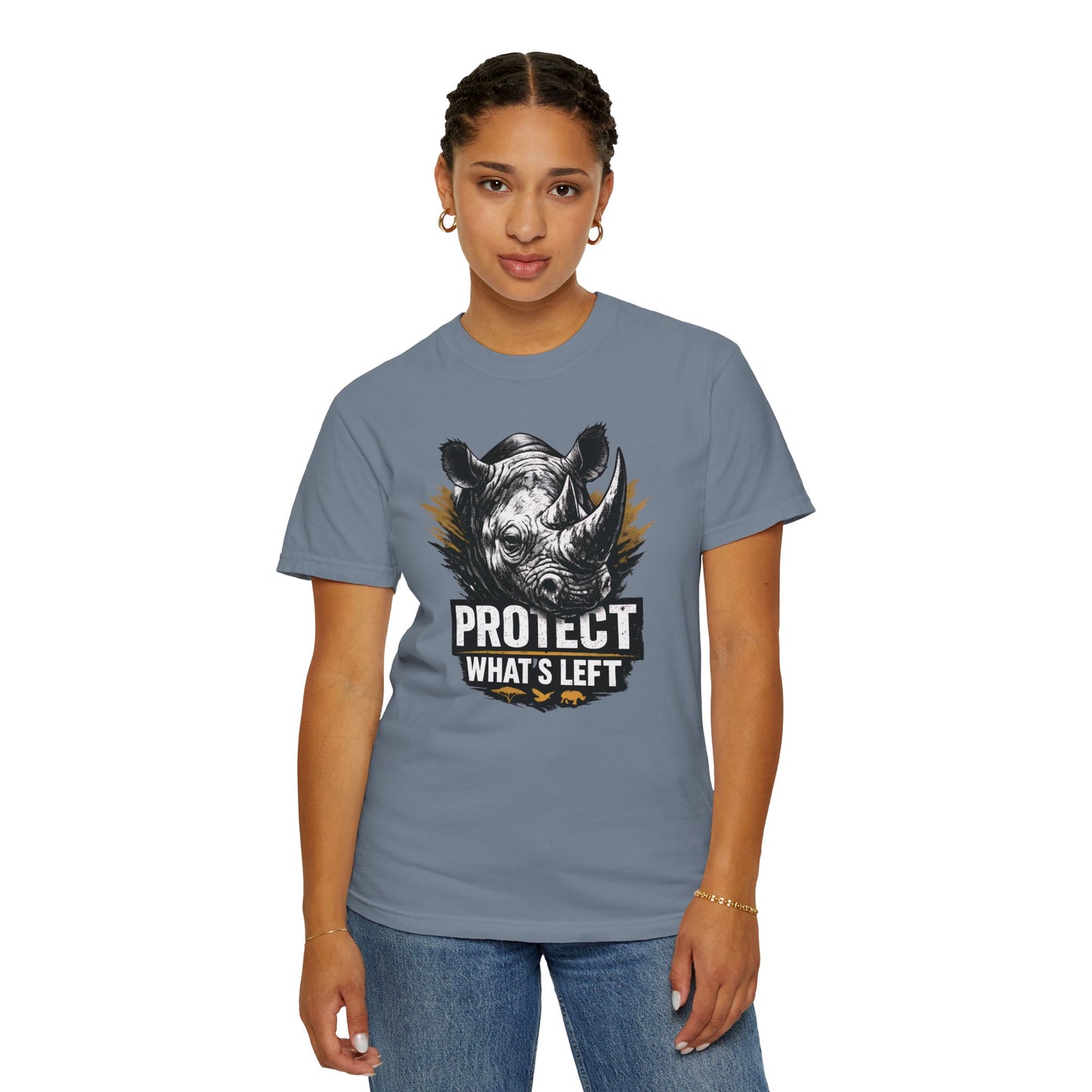 Black Rhino Conservation Tee | Protect What's Left | Endangered Species Shirt | Unisex