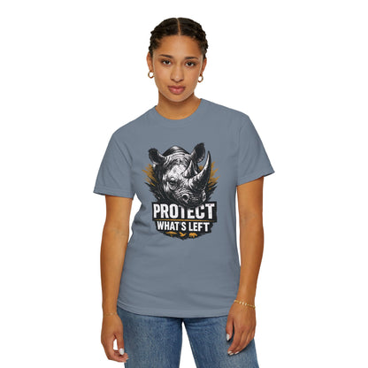 Black Rhino Conservation Tee | Protect What's Left | Endangered Species Shirt | Unisex