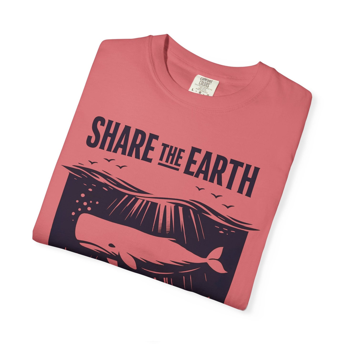 Whale Conservation Tee | Share the Earth Graphic Shirt | Ocean Wildlife Gift | Unisex