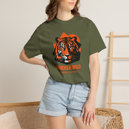 Tiger Forever Wild Conservation Tee | Protect the Wild Shirt | Endangered Animal Gift