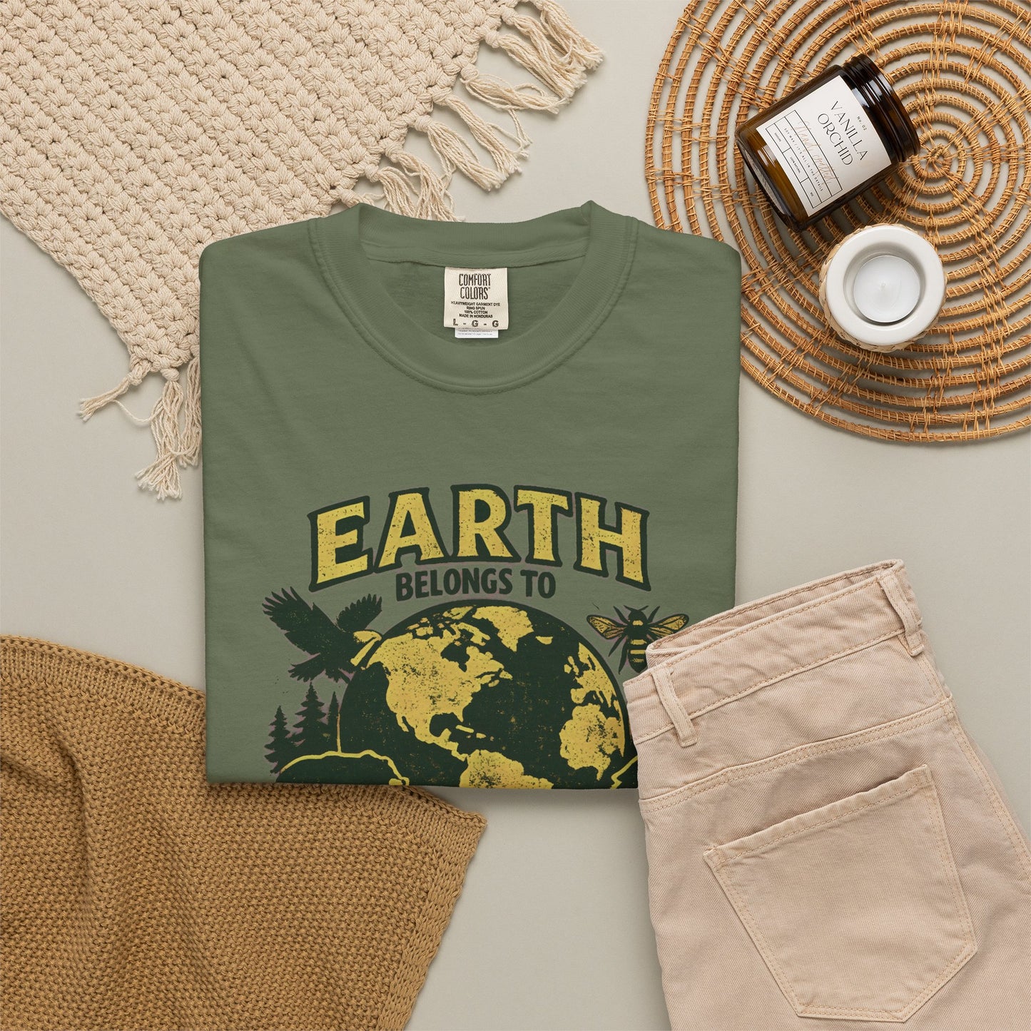 Earth Belongs to Everyone Earth Day Tee | Conservation Art Shirt | Wildlife Gift