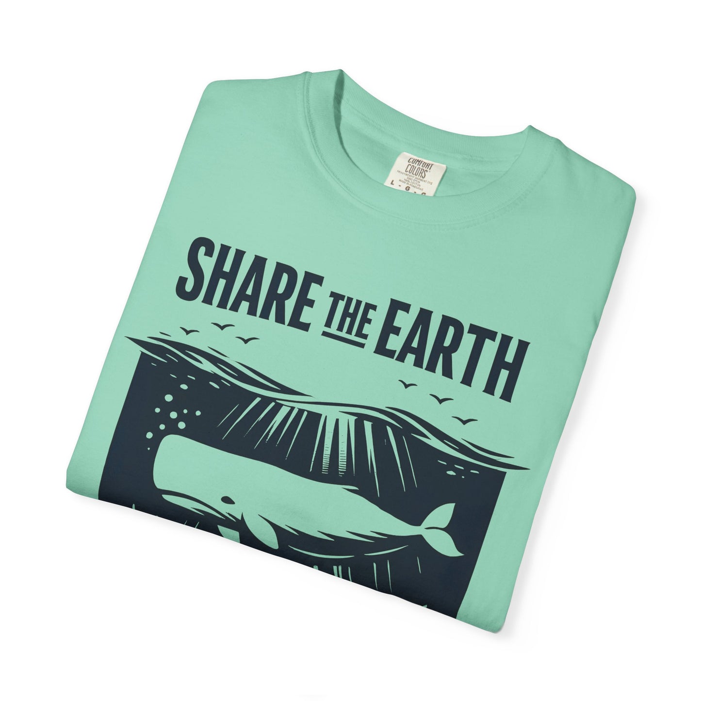 Whale Conservation Tee | Share the Earth Graphic Shirt | Ocean Wildlife Gift | Unisex