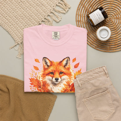 Watercolor Fox Graphic Tee | Autumn Wildlife Art Shirt | Nature Lover Gift | Unisex