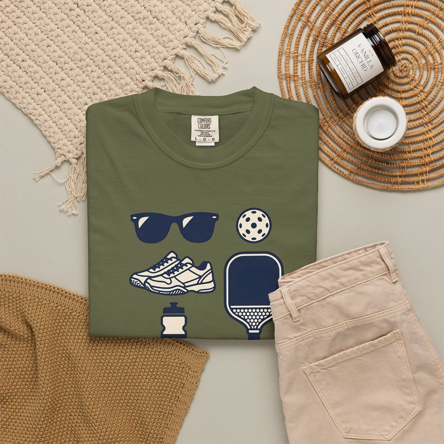 Pickleball Essentials Icon Tee Minimalist Pickler Sport Unisex Graphic Shirt