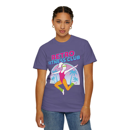 Retro Fitness Club 80s Aerobics Graphic Tee | Vintage Gym Shirt Women