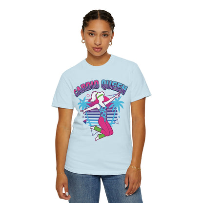 Cardio Queen Retro 80s Aerobics Graphic Tee | Vintage Workout Shirt Women