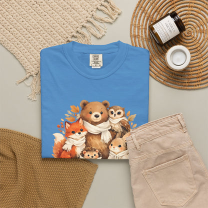 Woodland Friends Watercolor Tee | Forest Animal Gift Shirt | Wildlife Art | Nature Lover