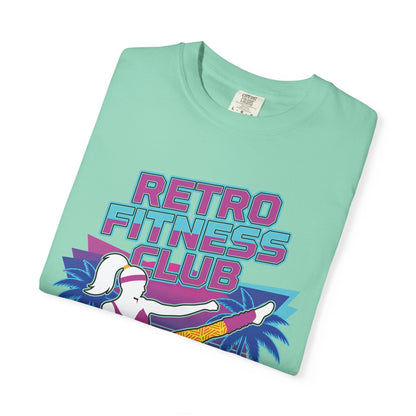 Retro Fitness Club High Kick 80s Tee | Vintage Aerobics Shirt Women